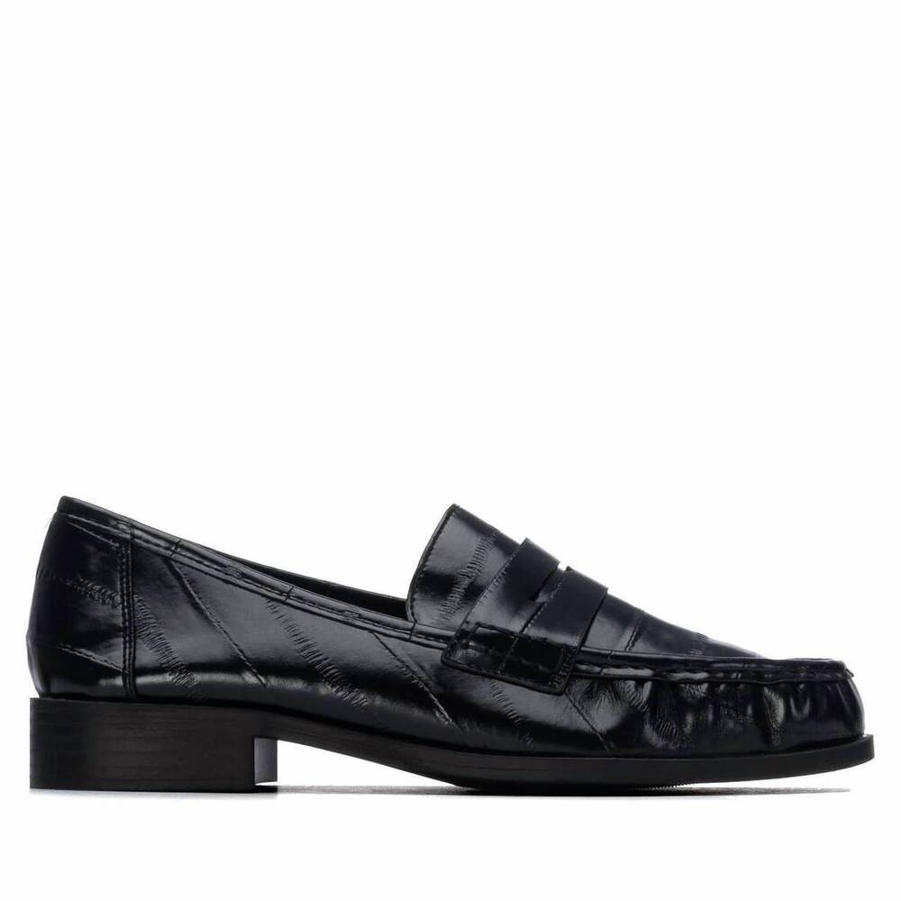 NEW XTI women's casual penny loafers in black